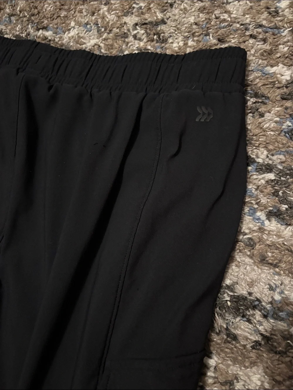 all in motion Black Cargo Jogger Pants with Elastic Waist